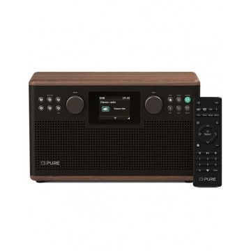 Pure Ηχοσύστημα 1.0 CLASSIC H6 Mini 255049 με Digital Media Player και Bluetooth Coffee Brown/Walnut